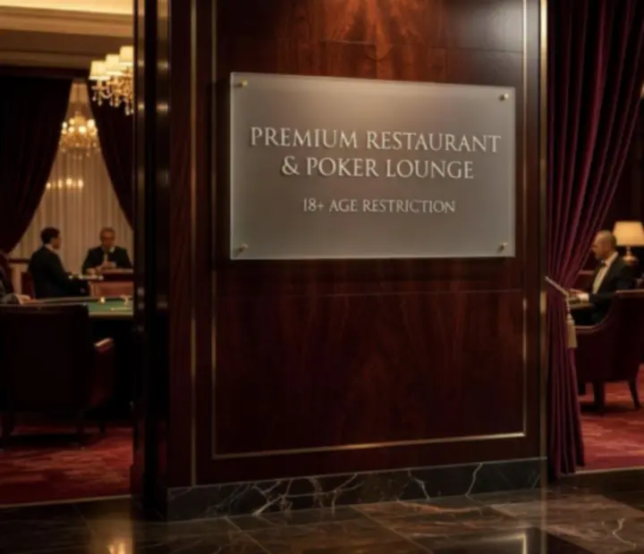 Diszkrét, elegáns 18+ lounge hangulat prémium vendéglátással